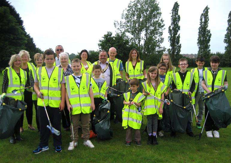 Haverhill Ambassadors and volunteers litter picking their local area