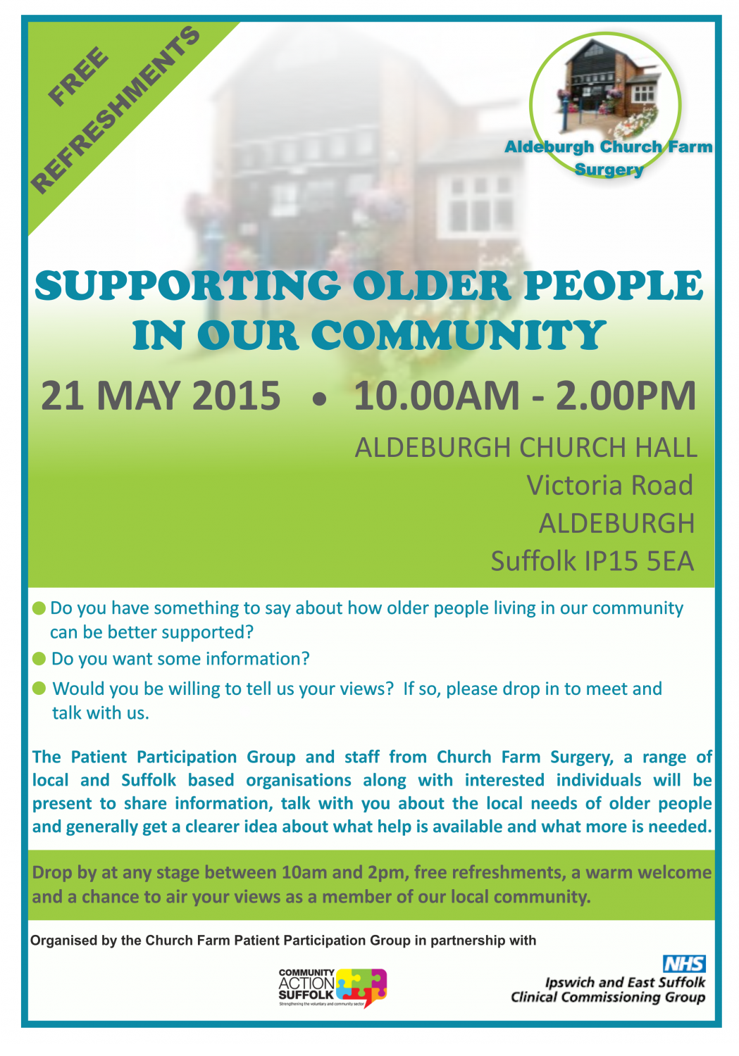 Supporting older people in the Aldeburgh community